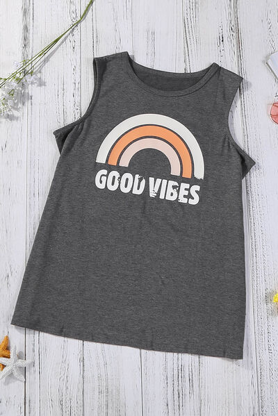 GOOD VIBES Round Neck Tank